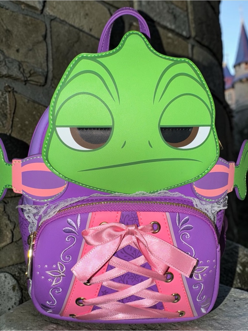 Rare Loungefly Pascal Character Mini Backpack - Green & Purple